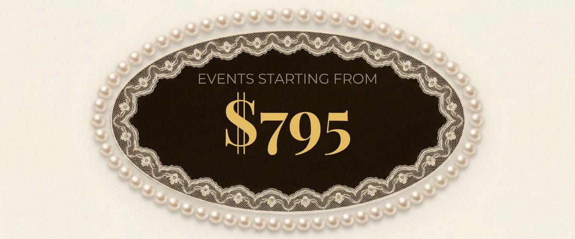 Events starting from $795